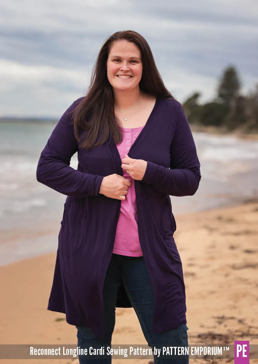 Reconnect | Longline Cardi Sewing Pattern