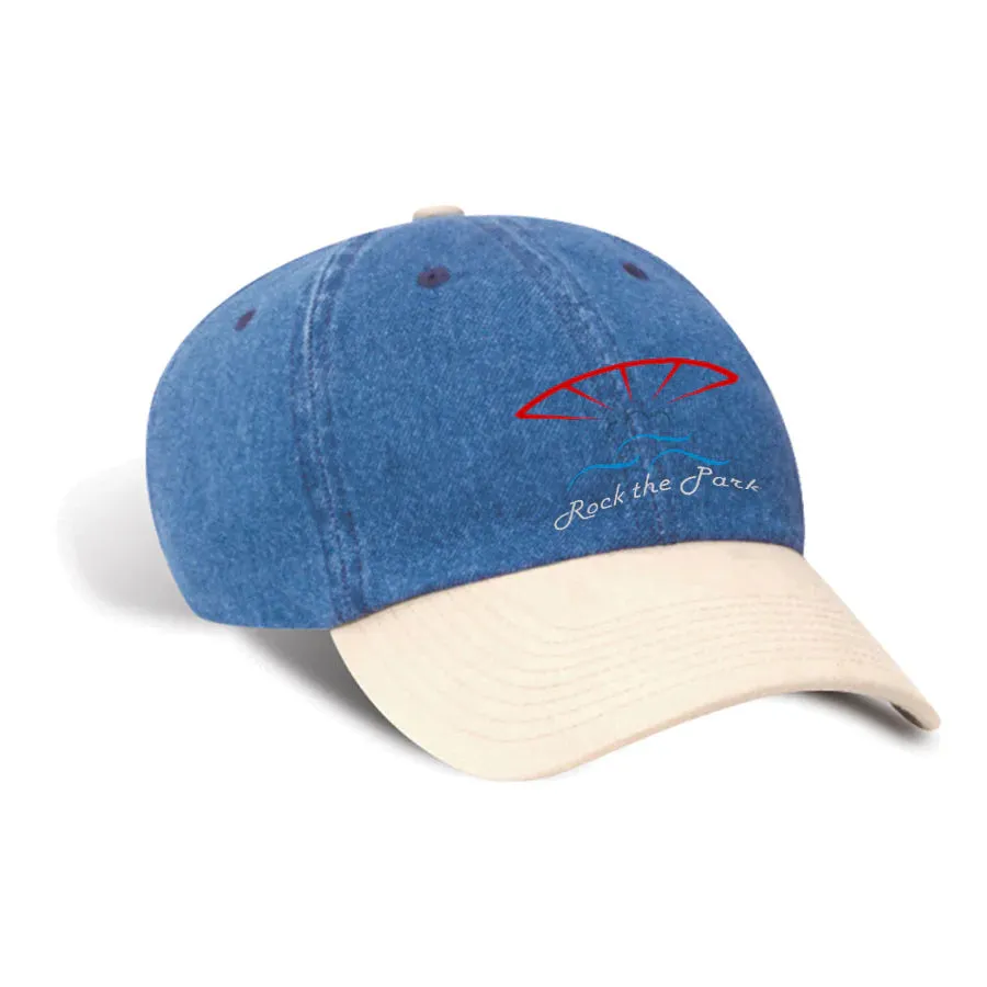 Rock the Park - Stonewashed Denim Baseball Cap