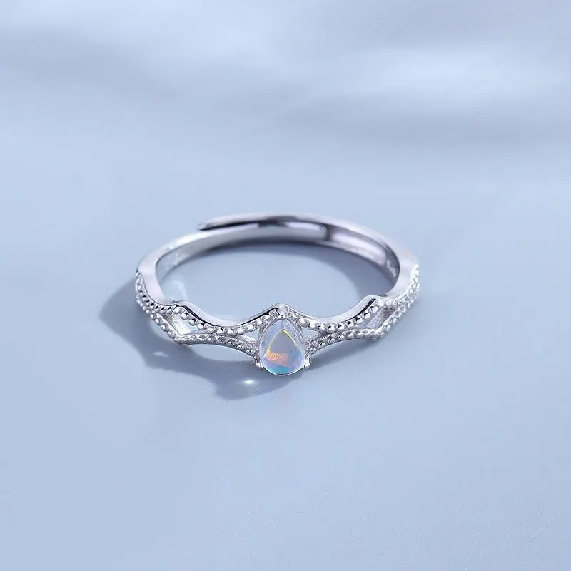 Royal Elves Promise Rings with Moonstone