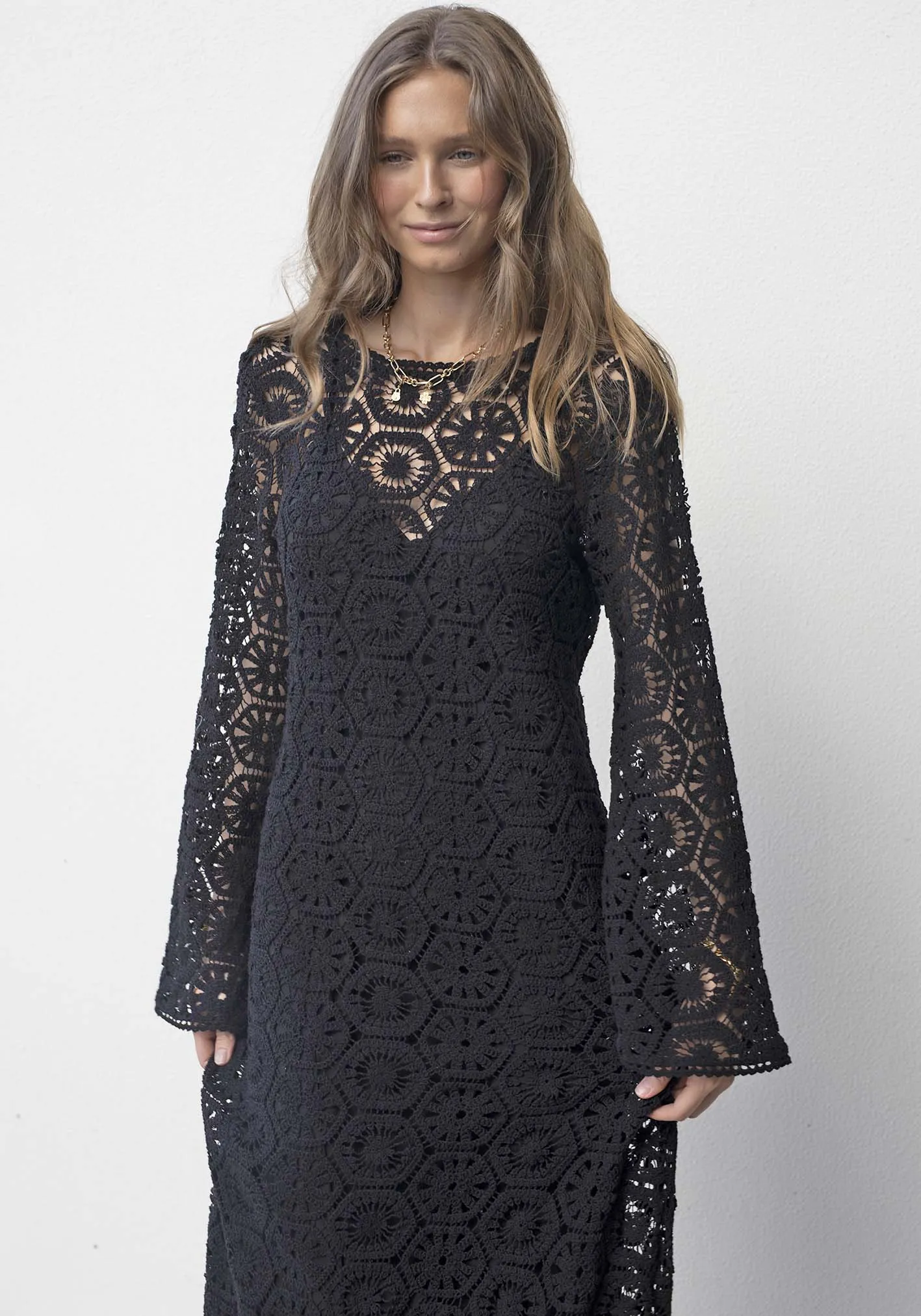 Sedona Crochet Lace Maxi Dress