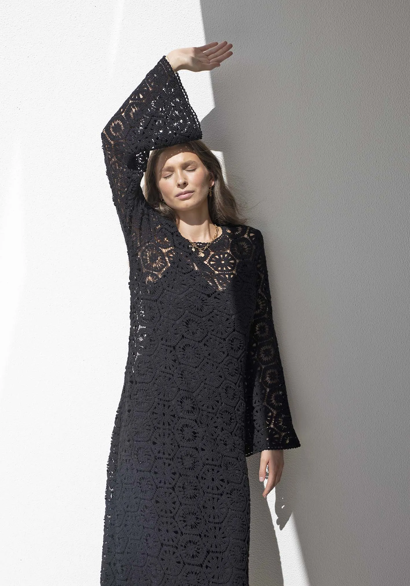 Sedona Crochet Lace Maxi Dress