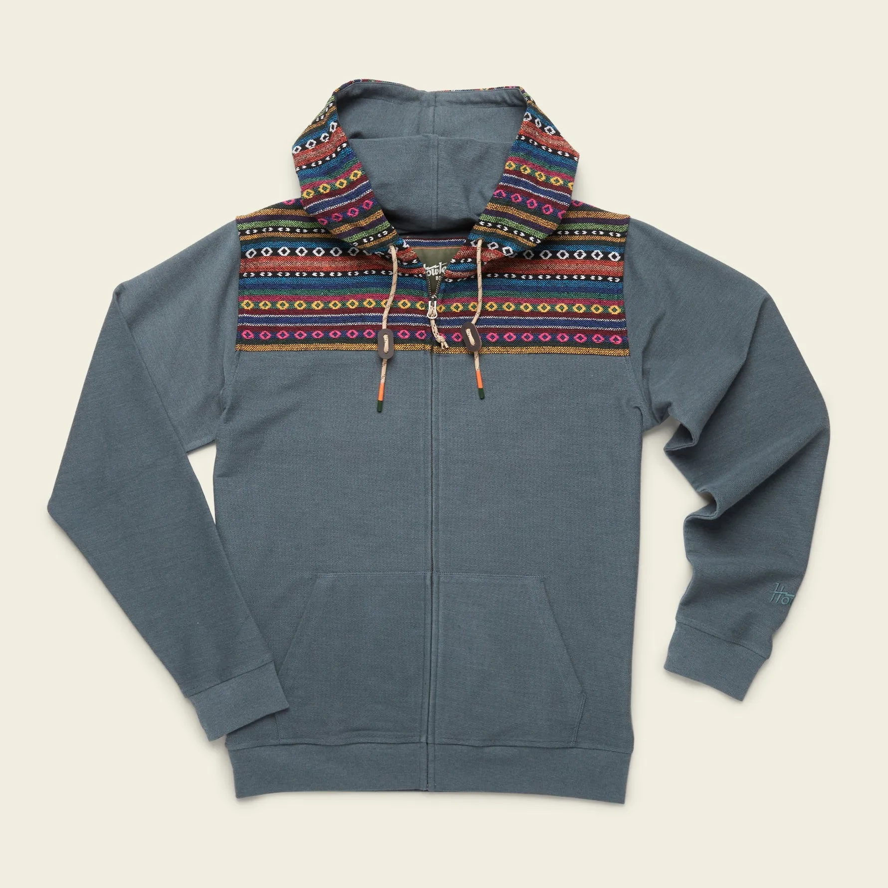 Shaman Hoodie - Smoked Blue/Helio Jacquard