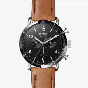 Shinola: The Canfield Sport 45mm Bourbon Leather Strap