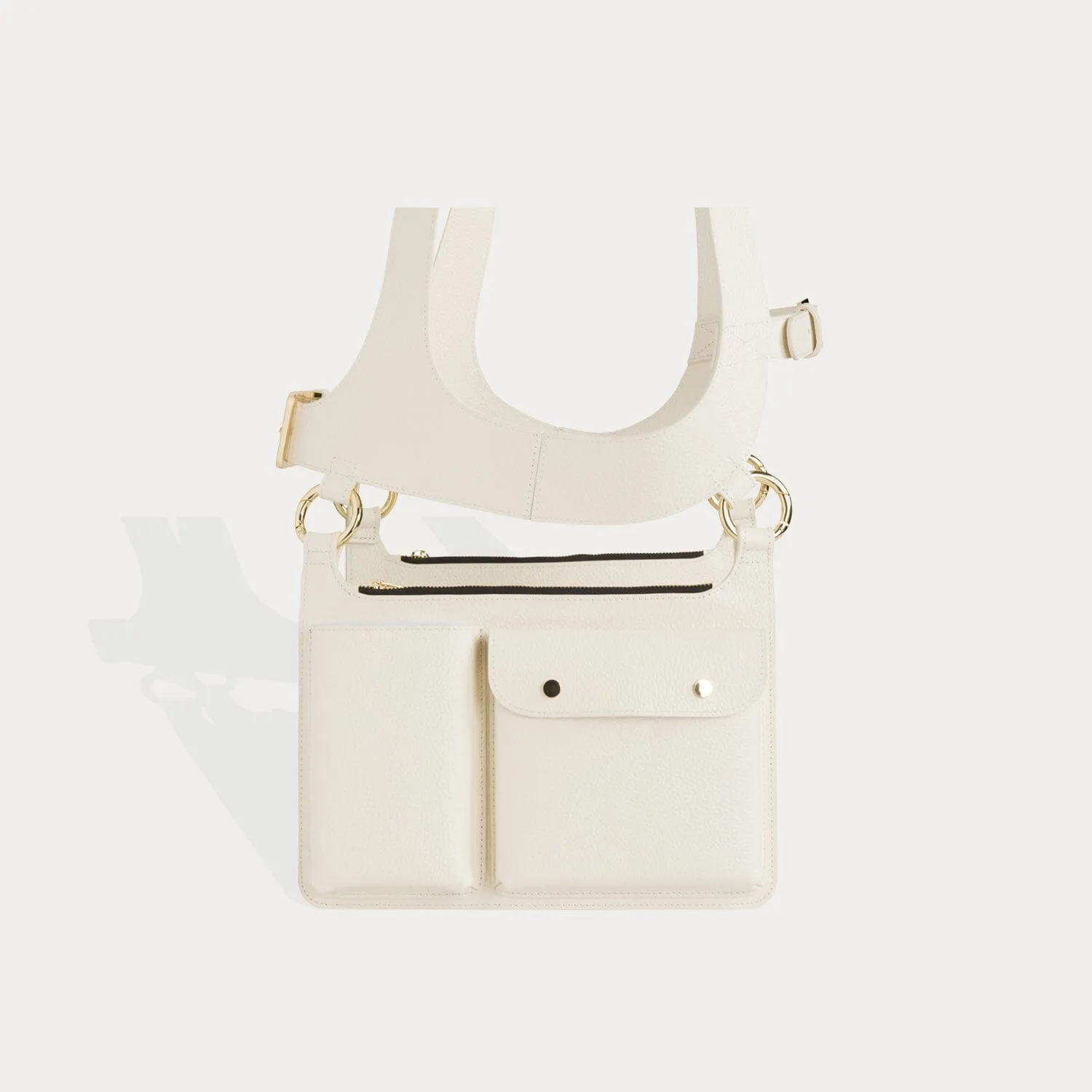 Simone Vest- Ivory/Gold