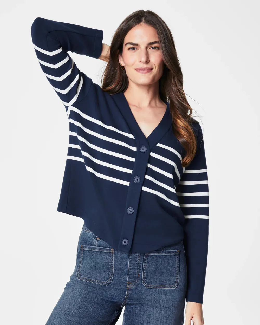 SPANX AirEssentials Striped Cardigan