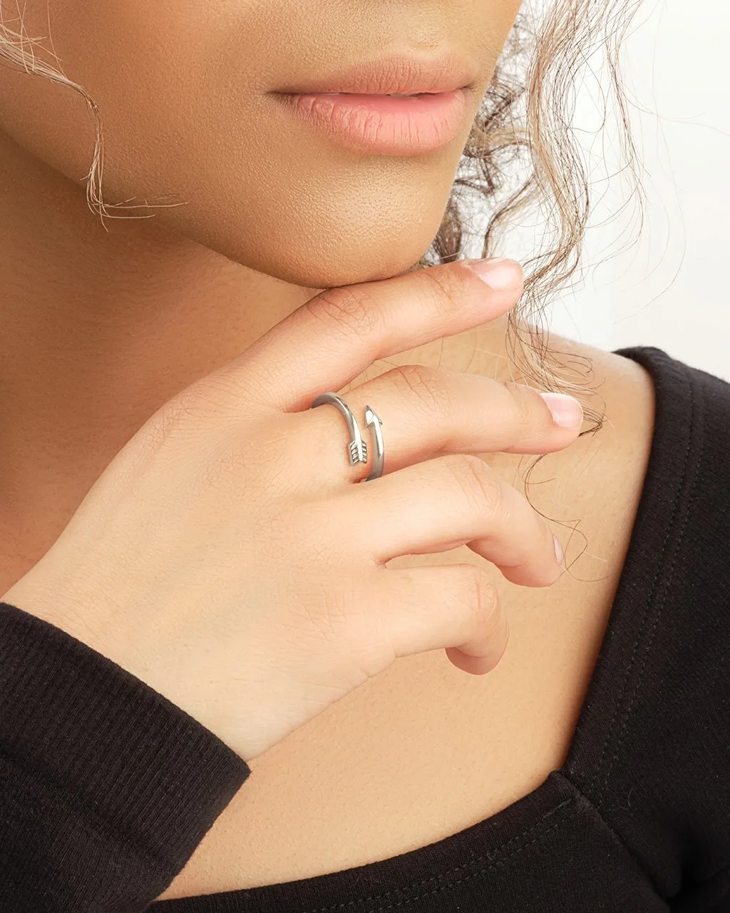 Sterling Silver Arrow Wrap Ring