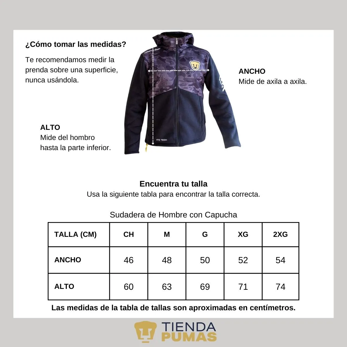 Sudadera para Hombre Hoodie Pumas UNAM DGSS327M