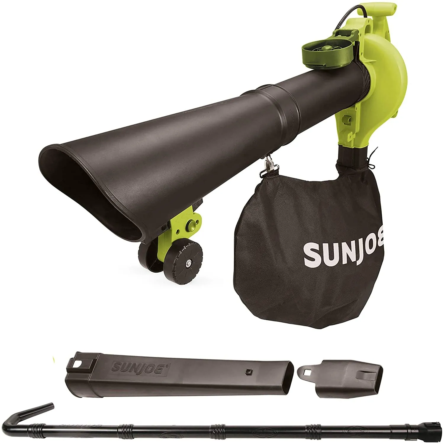 Sun Joe SBJ601E 10 Amp 215 Max MPH All-Purpose 2-Speed Electric Blower, Green