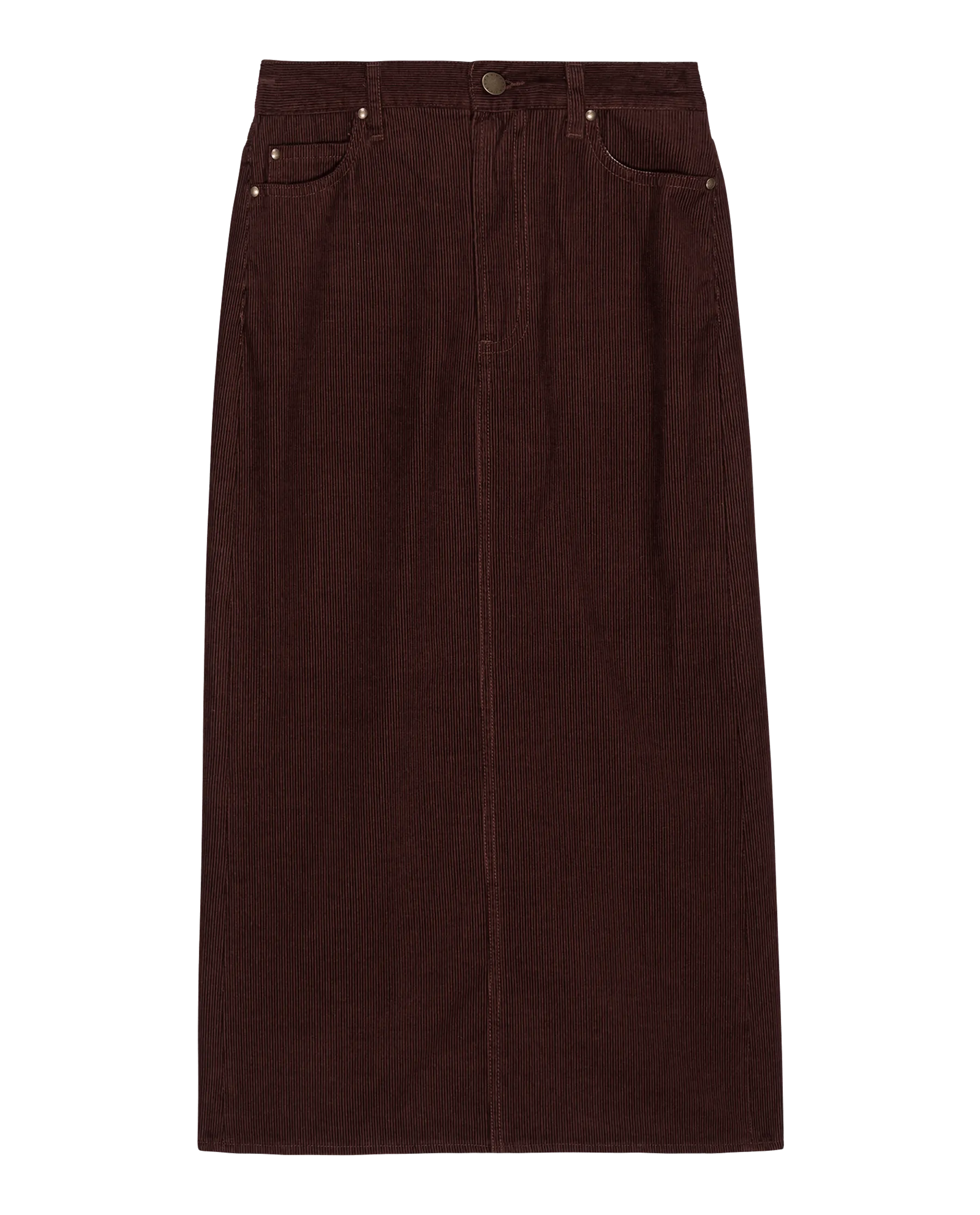 The Column Skirt. Cord -- Cinnabar