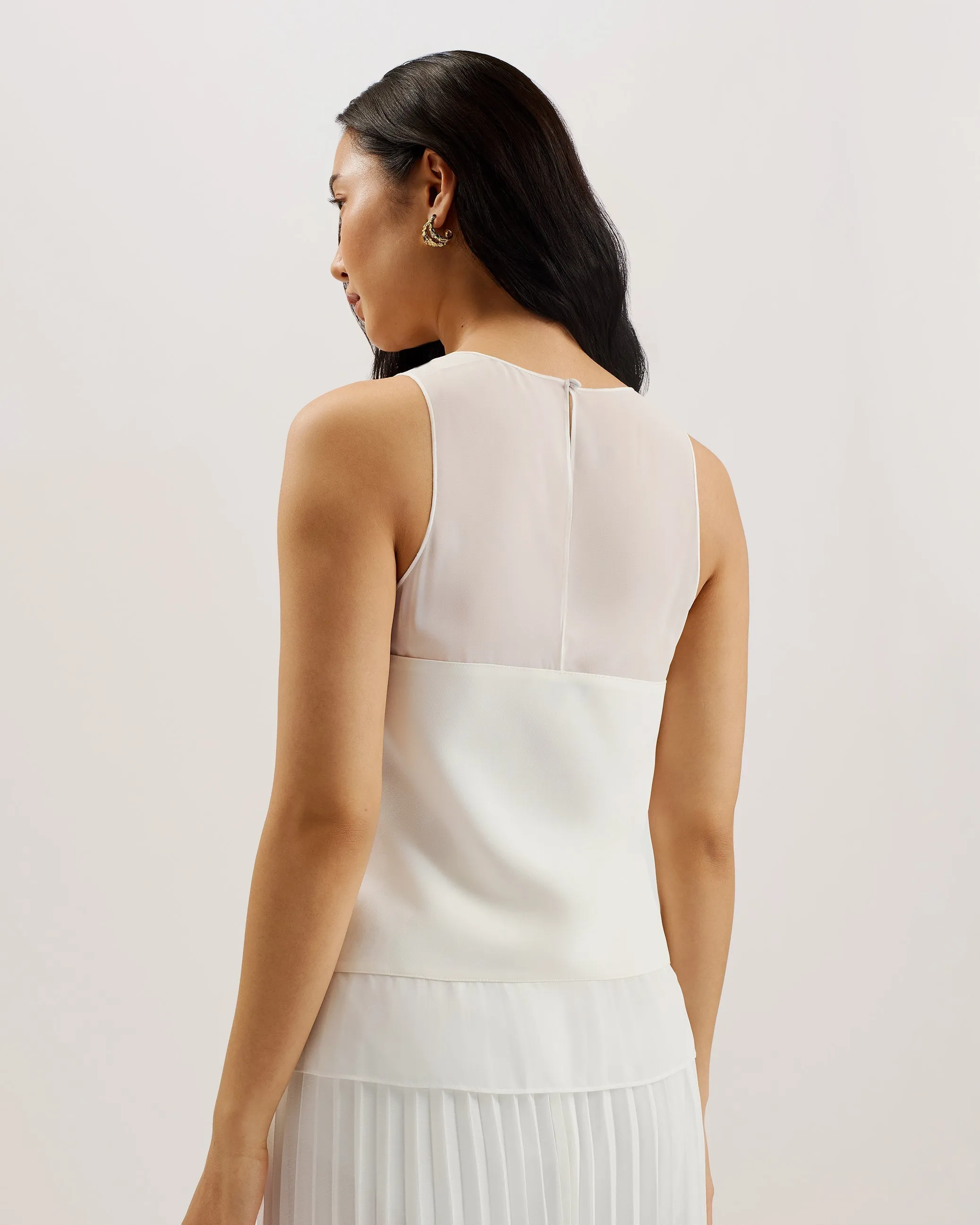 Tilama Tank Top With Racer Back Ivory