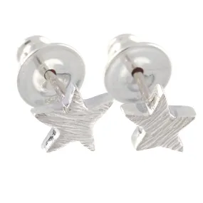 Twilight Star Silver Stud Earrings