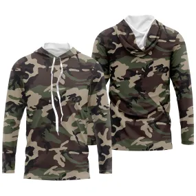 Vêtements Camouflage Pêche et Chasse, Cadeau Pêcheur, Chasseur, T-shirt Camouflage, Sweat à Capuche Anti-UV - CT06072230