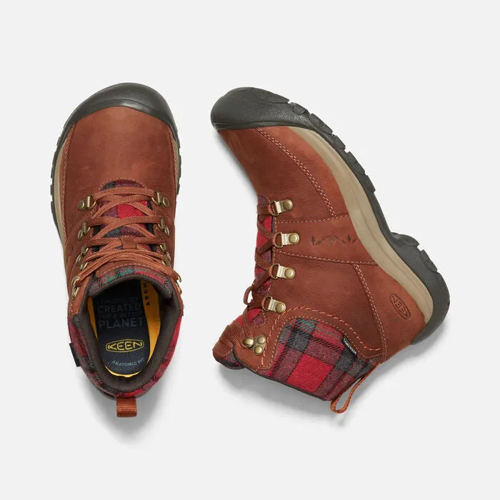 Women's Kaci Iii Winter Mid Waterproof Tortoise Shell Red Plaid