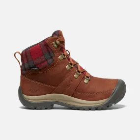 Women's Kaci Iii Winter Mid Waterproof Tortoise Shell Red Plaid