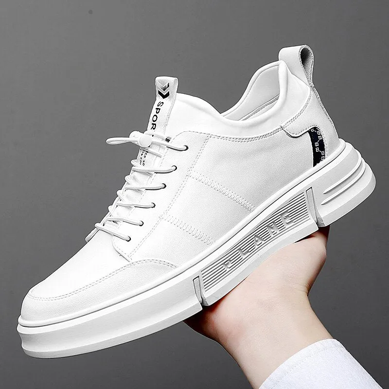 Xituodai  Summer New Men's Casual Shoes High Quality Fashion Leather Height Increasing Shoes Comfortable Rubber Outsole Mans Shoes